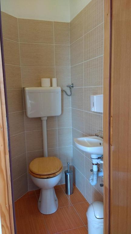 Koupelna v ubytování Apartments Monika