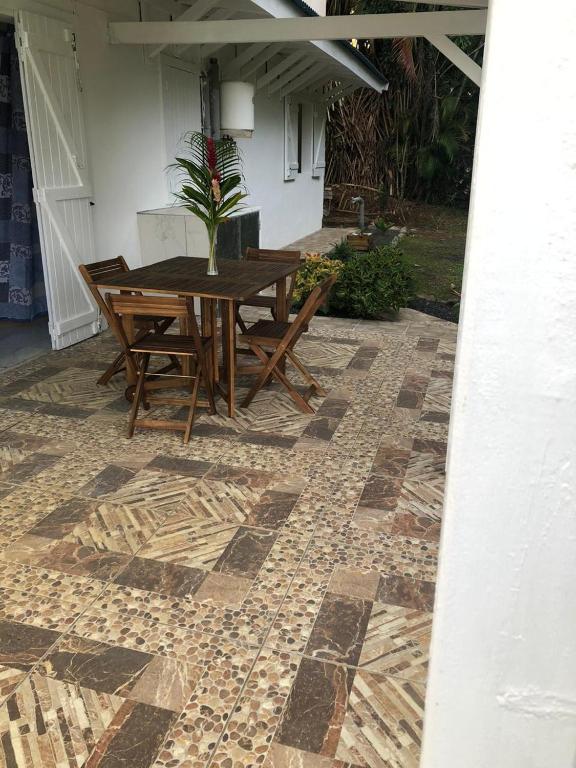 Patio nebo venkovní prostory v ubytování Gîte Noasol