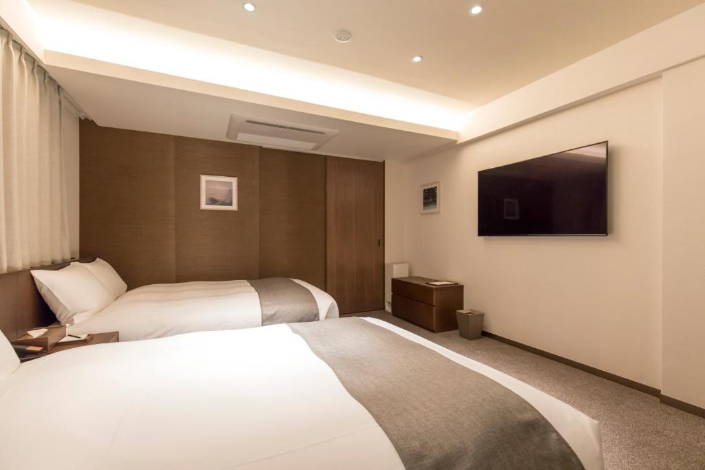 TV a/nebo společenská místnost v ubytování yoin hotel kyoto gion