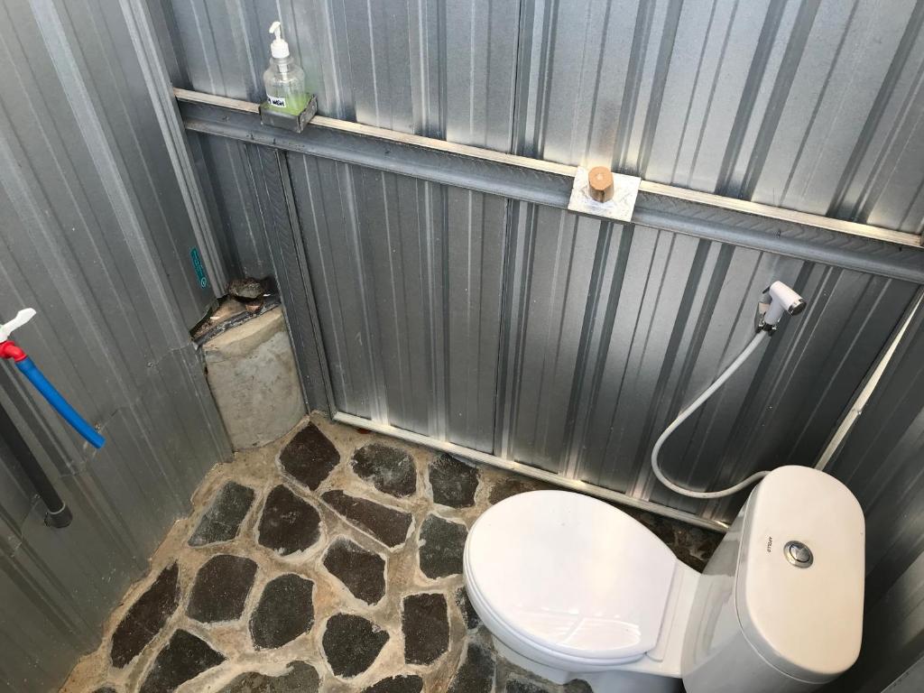 Koupelna v ubytování Atlante Hostel