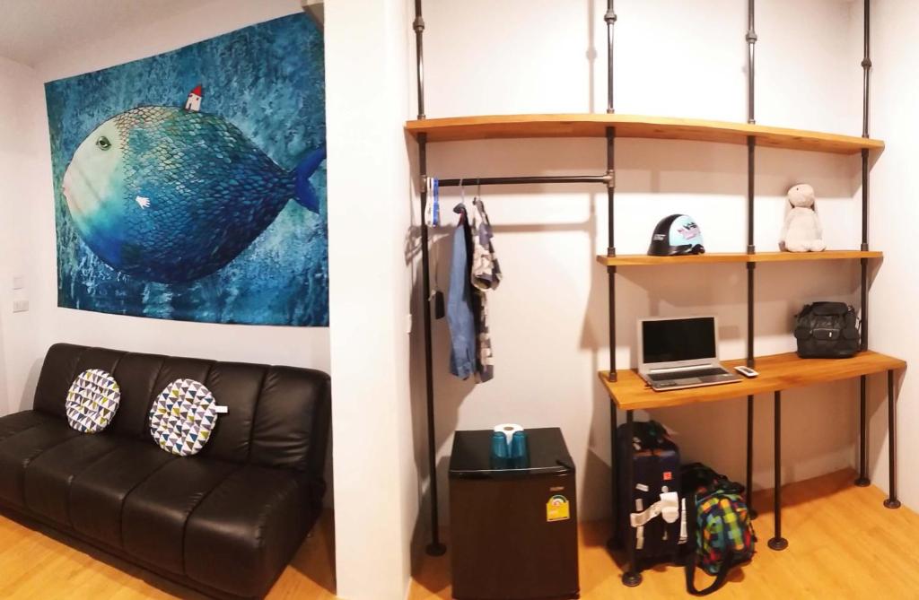 Posezení v ubytování Us hostel samui