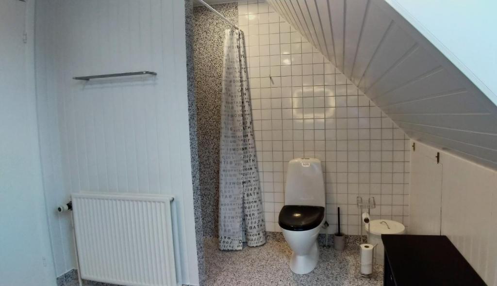 Koupelna v ubytování Lenes logi