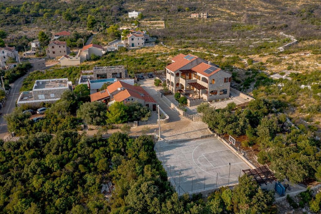 Letecký snímek ubytování Villa Ariel