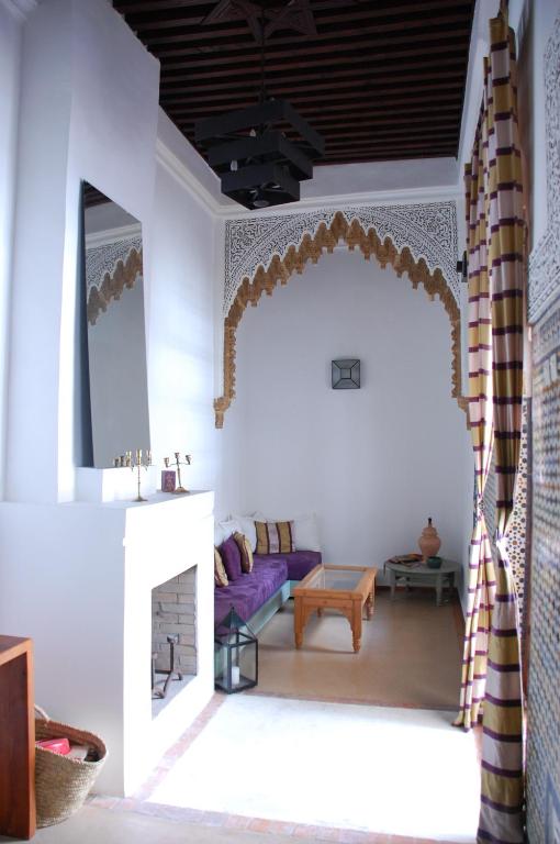 Posezení v ubytování Riad Dar Soufa