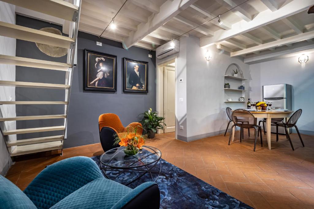 Posezení v ubytování Palazzo Ridolfi - Residenza d'Epoca