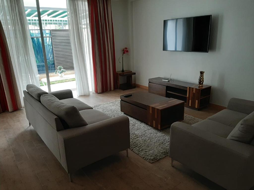 Posezení v ubytování D2W Residency Suites