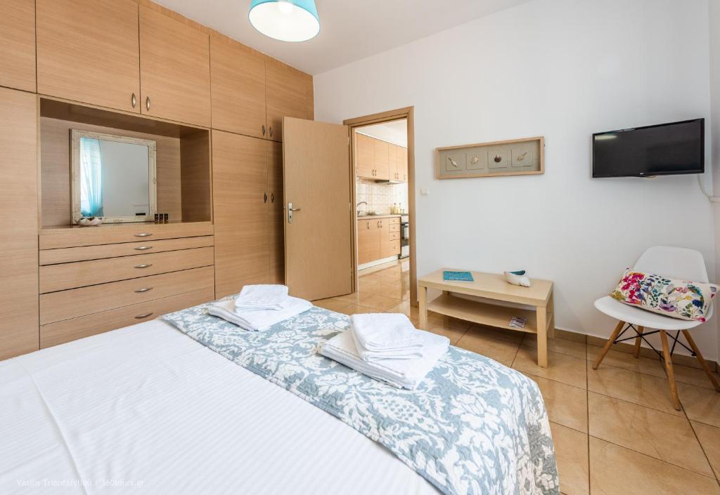 A bed or beds in a room at Orama