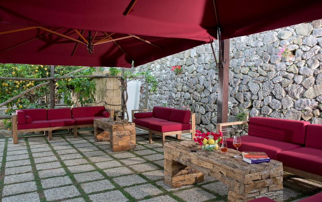 Posezení v ubytování Capri Wine Hotel