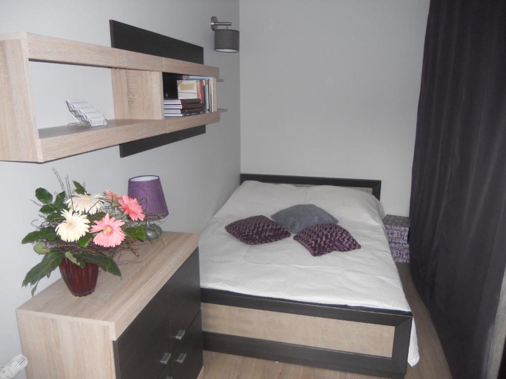 Postel nebo postele na pokoji v ubytování Apartament-Studio