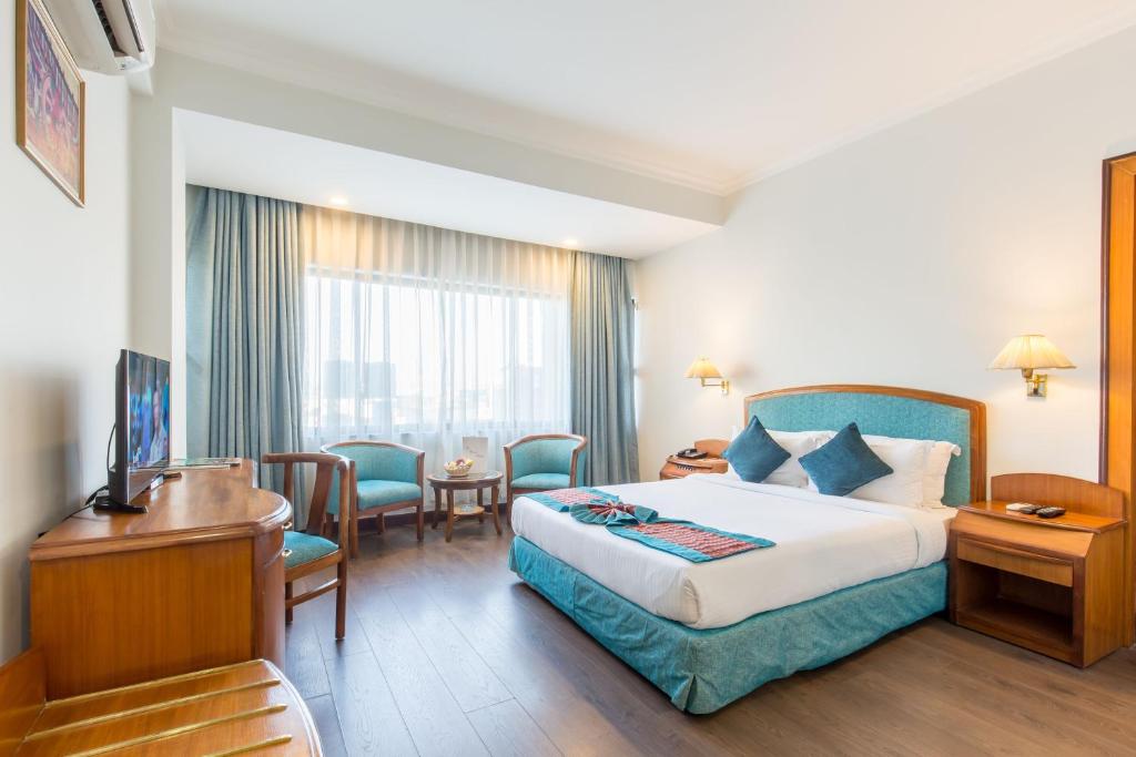 Postel nebo postele na pokoji v ubytování Hotel Le Himalaya
