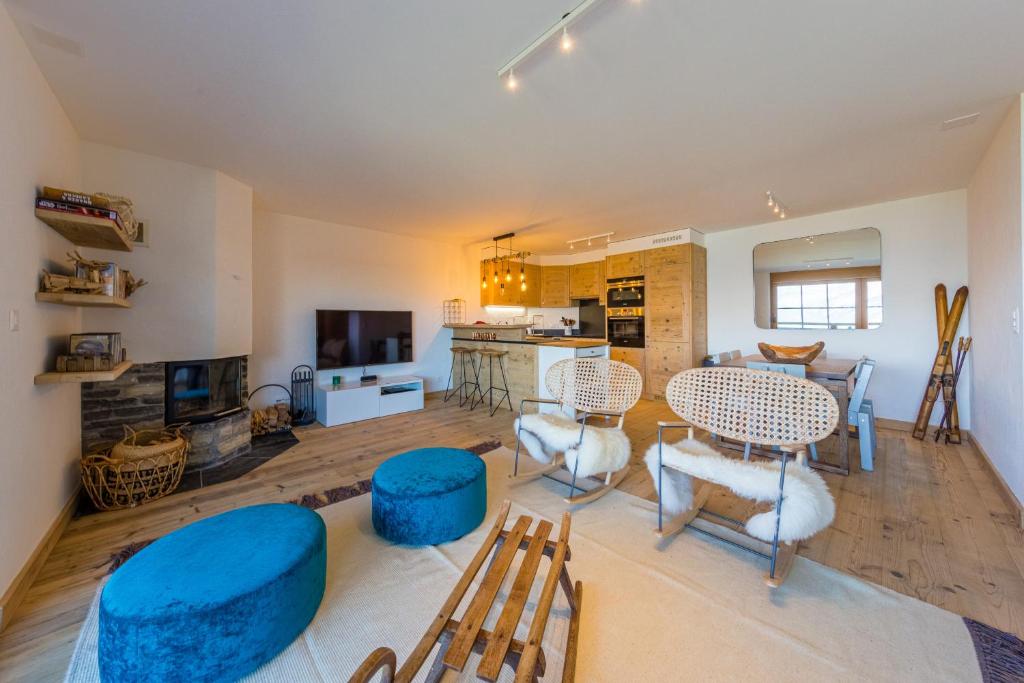 Kuchyň nebo kuchyňský kout v ubytování Nendaz 2 bedroom apartment - close ski lift R31