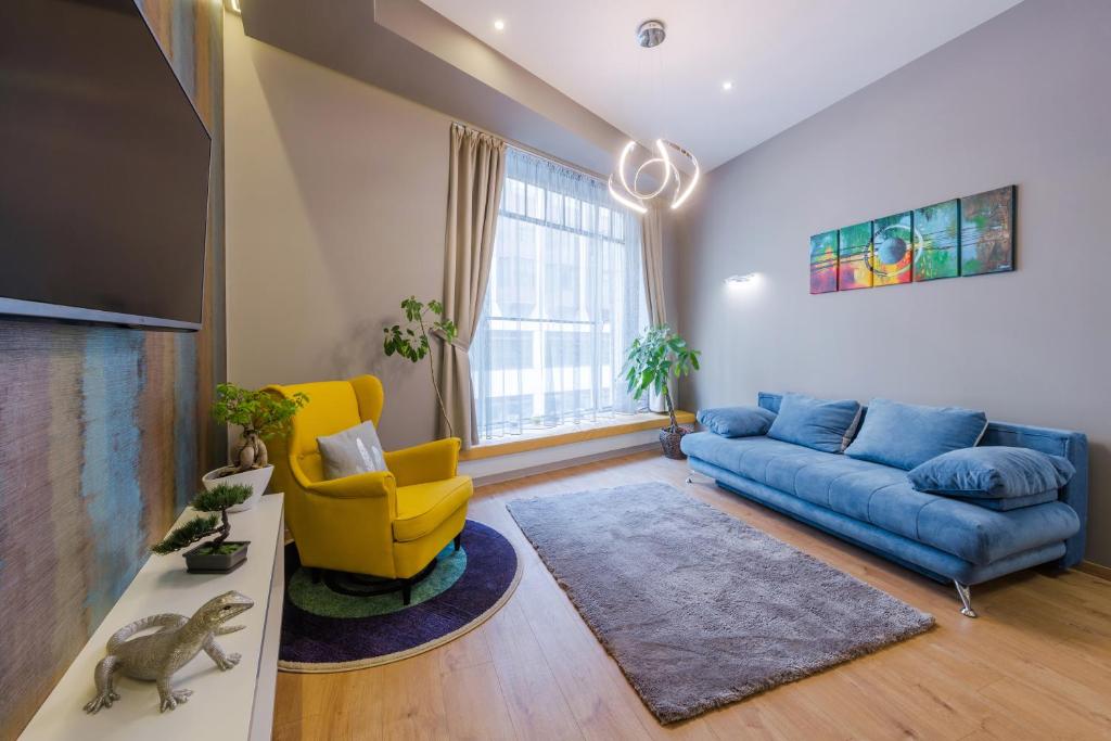 Posedenie v ubytovaní Amber / Navy Design Apartments with A/C