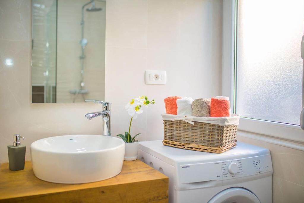 Koupelna v ubytování Apartment Karlo - Grad Ploče, Croatia