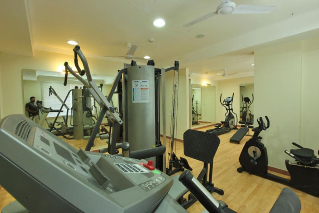 Fitness centrum a/nebo fitness zařízení v ubytování Hotel Airlink Castle