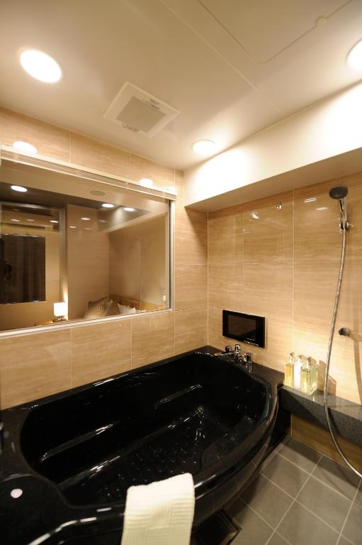 Koupelna v ubytování Roppongi Hotel S