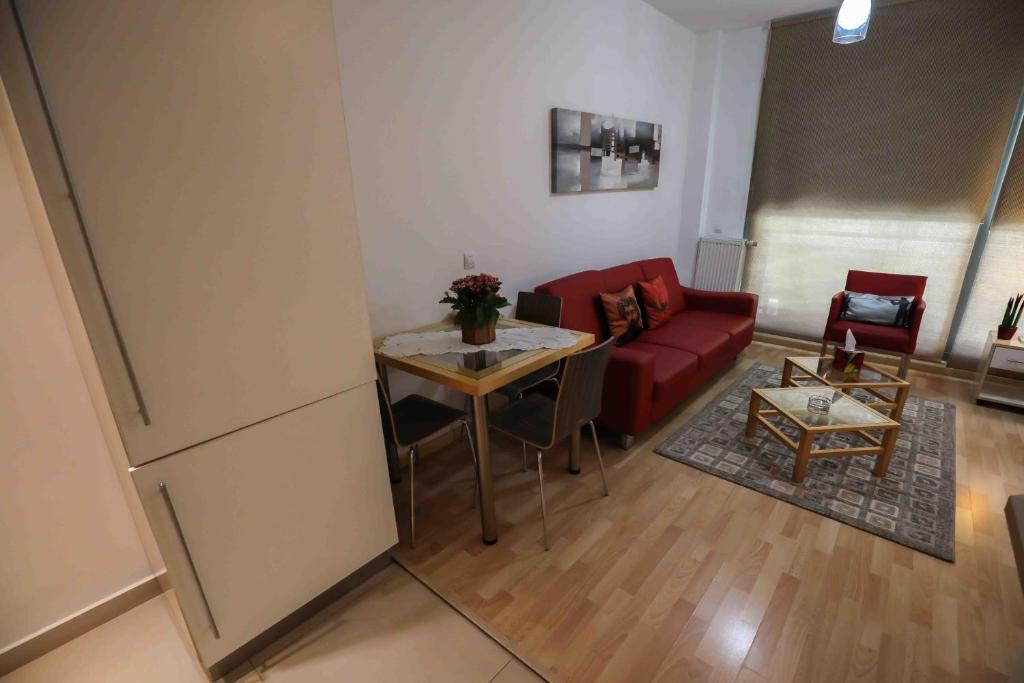 Posezení v ubytování Sky Suites