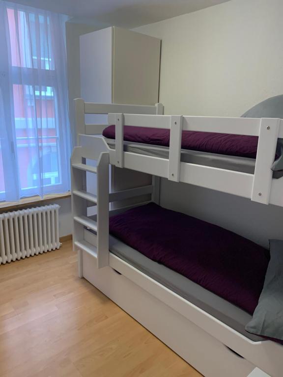 Postel nebo postele na pokoji v ubytování Haus zur Eiche Private 3,5 Zimmerwohnung bis zu 8 Gäste