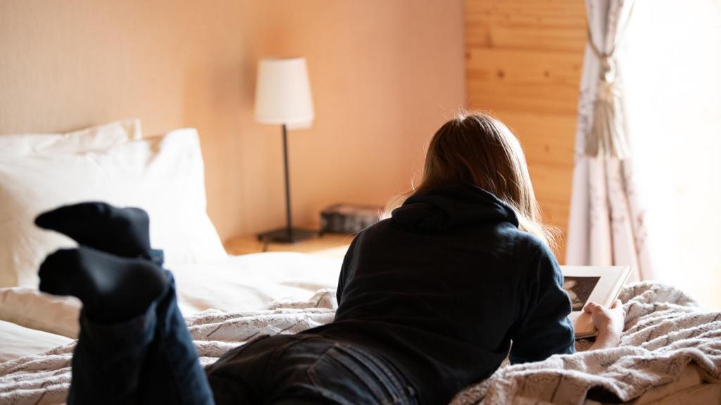 Postel nebo postele na pokoji v ubytování Hotel Suisse
