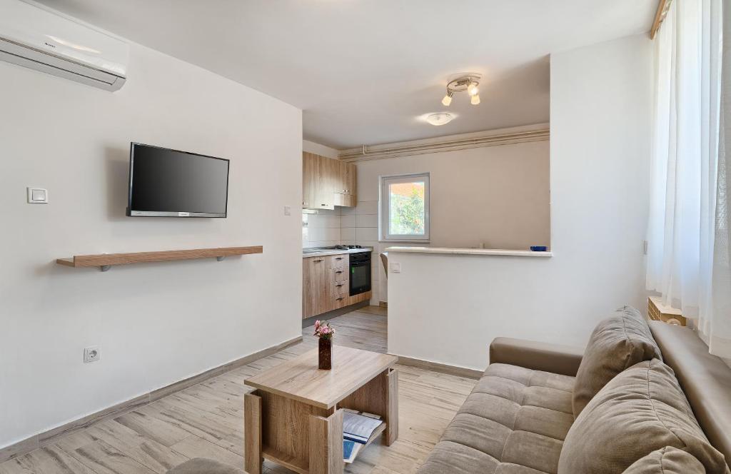 TV a/nebo společenská místnost v ubytování Apartmani MARINA