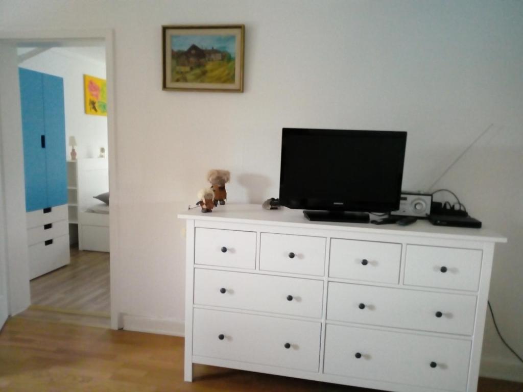 TV a/nebo společenská místnost v ubytování Manus Ferienwohnung