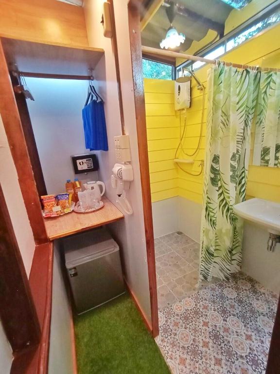 Koupelna v ubytování Mango House
