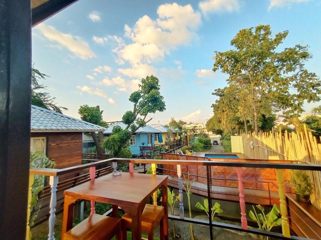 Balkón nebo terasa v ubytování Mango House