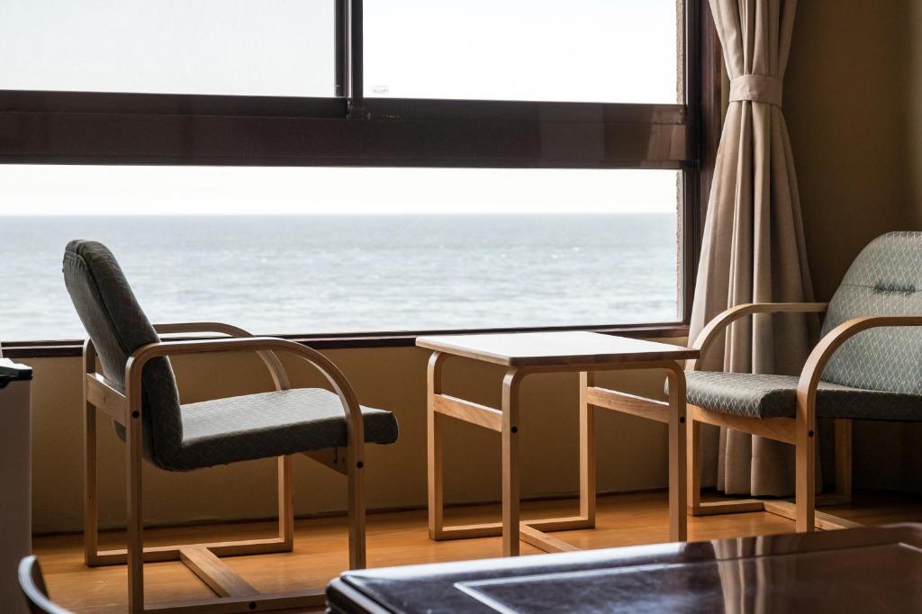 Posezení v ubytování Oarai Hotel Annex Gyoraian