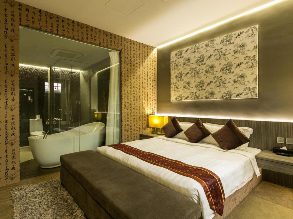Bliss Hotel Singaporeにあるベッド