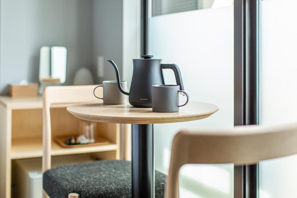 Kaffi- og teaðstaða á HOTEL AMANEK Kyoto Kawaramachi Gojo
