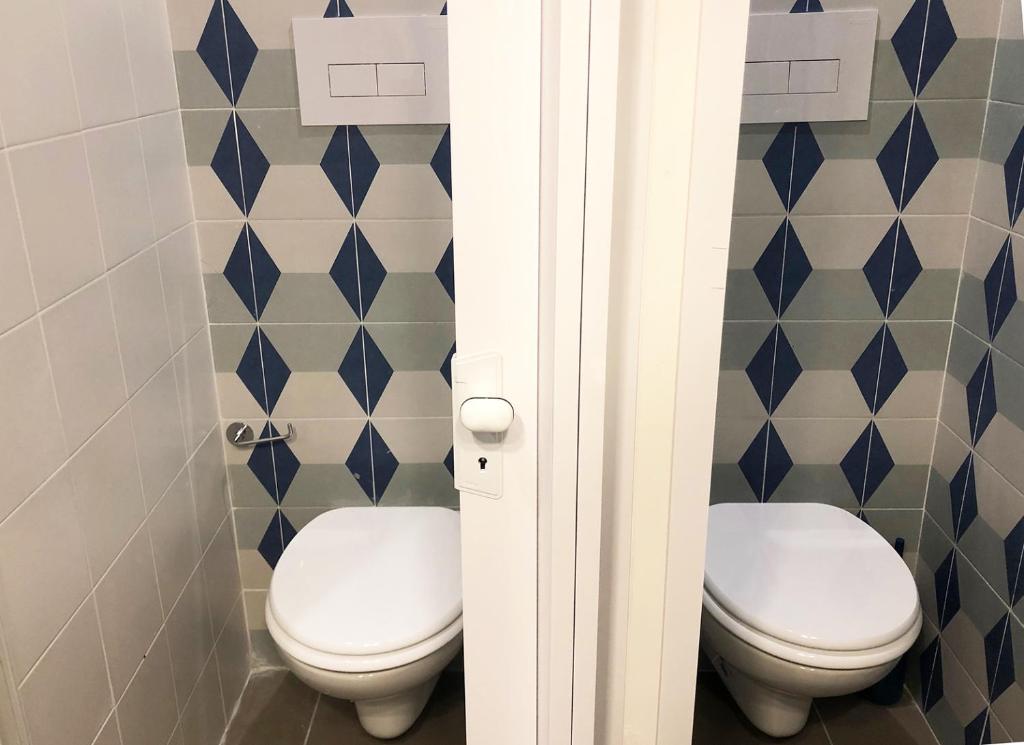 Koupelna v ubytování Hostellino