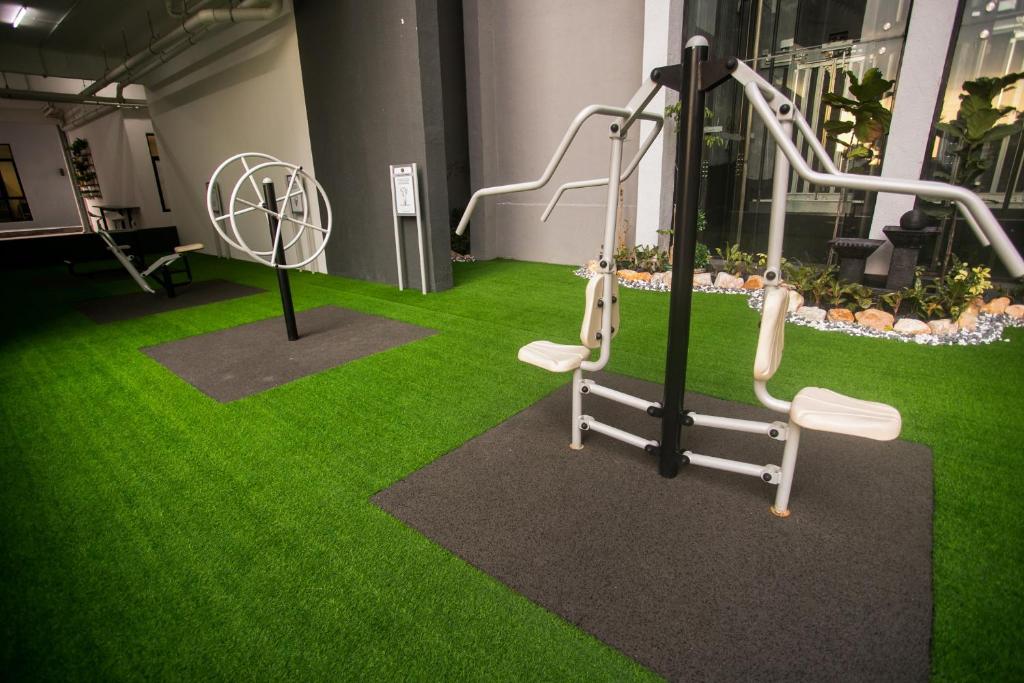 Fitness centrum a/nebo fitness zařízení v ubytování D'Pristine Medini By The one - 8min walk to Legoland