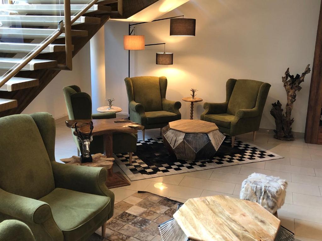 Un lugar para sentarse en Hotel Enziana Wien
