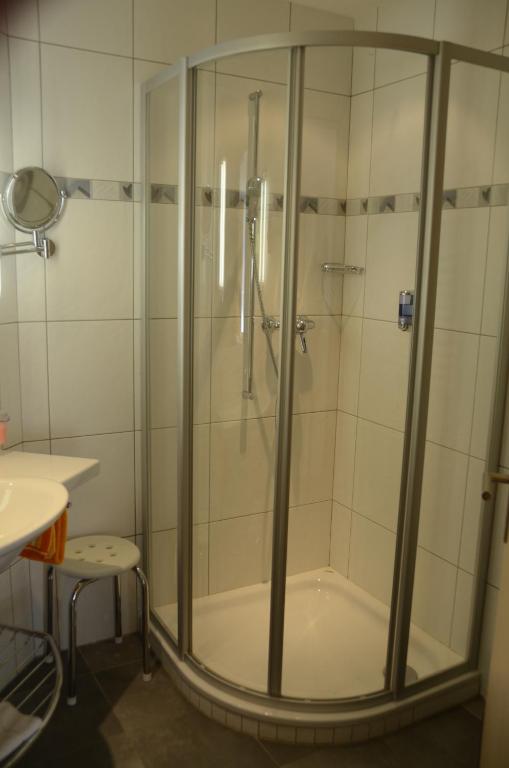 Koupelna v ubytování Appartements Feehof