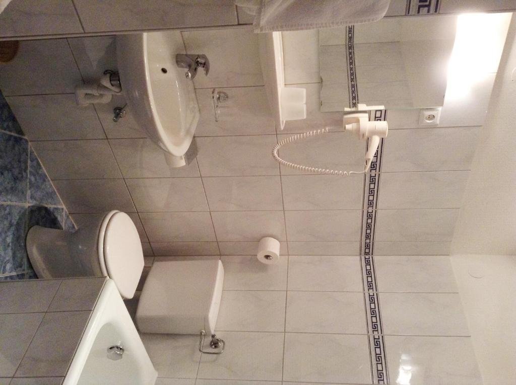 Koupelna v ubytování Gasthof Post
