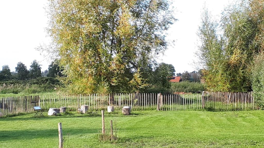 Zahrada ubytování Pipowagen Overnachting Het Houten Huis