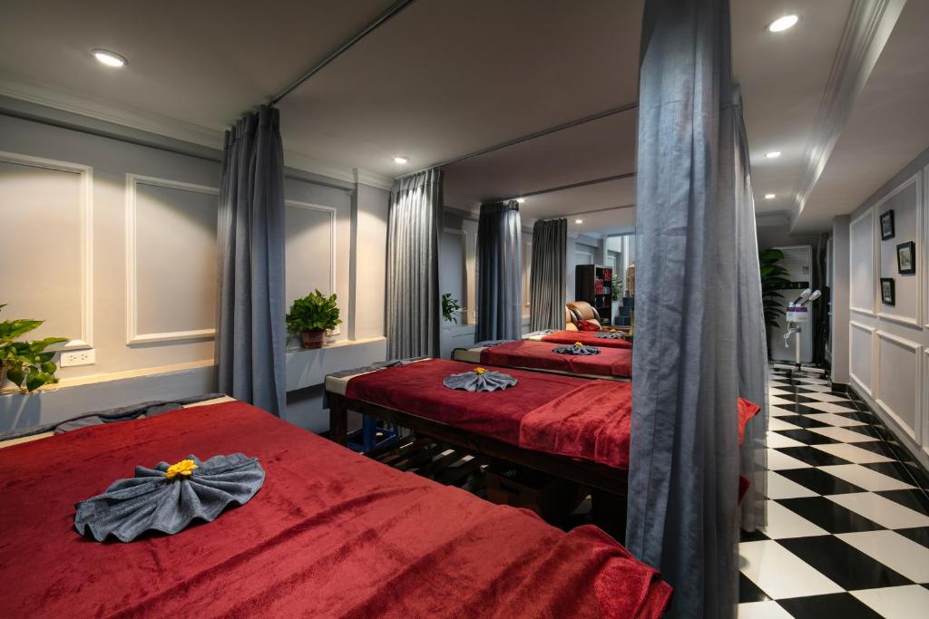 Postel nebo postele na pokoji v ubytování Maya Boutique Hotel & Spa