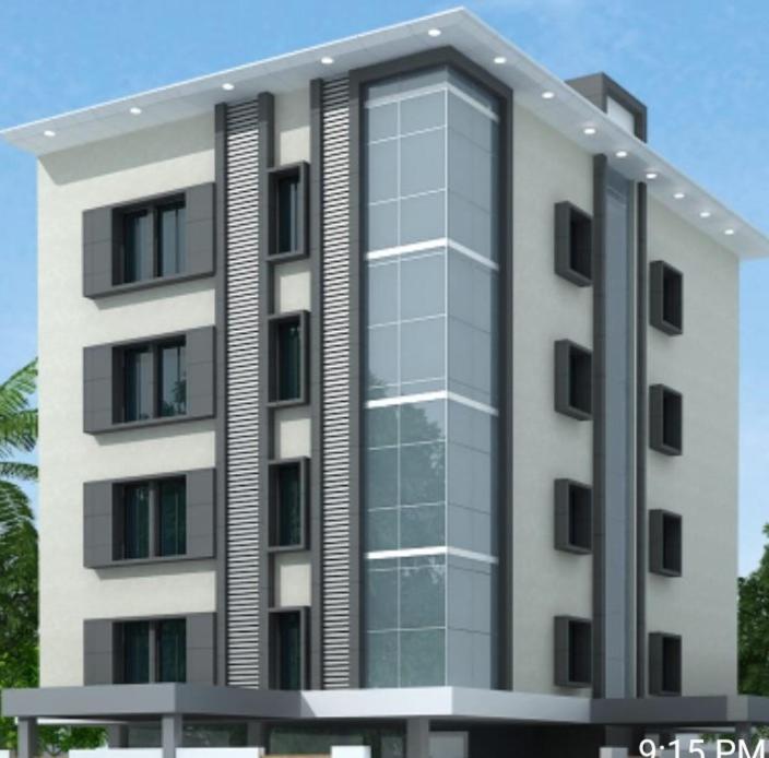 a rendering of a tall white building at Hotel Star Zest House in Nagpur