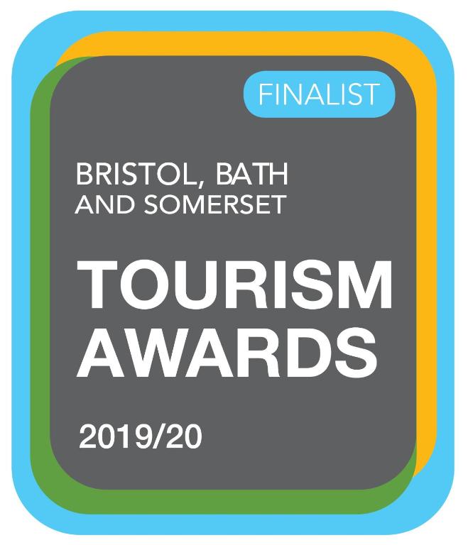 a sign with the words bristol bath and somerset tourism awards on it at The Hood Arms in Kilve