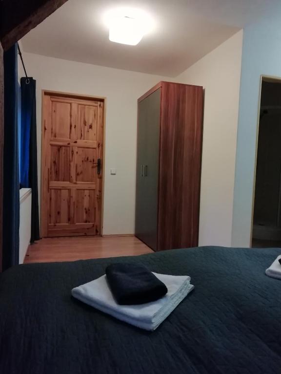 Postel nebo postele na pokoji v ubytování Penzion U Walterů
