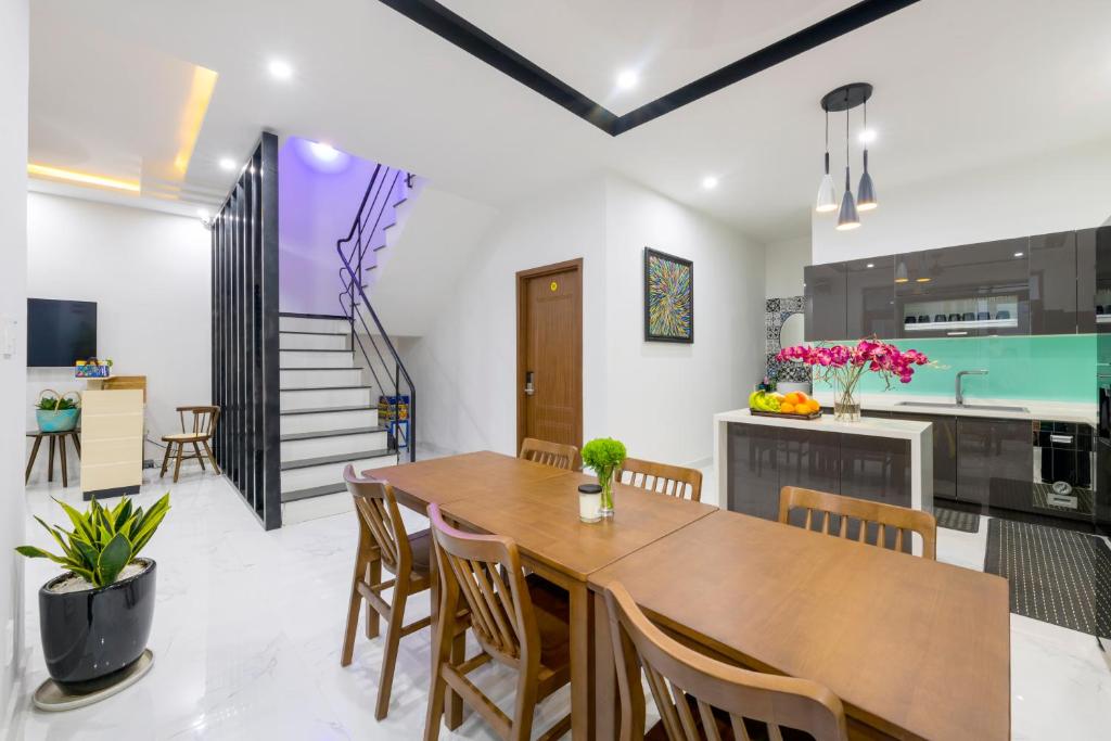 Kuchyň nebo kuchyňský kout v ubytování Onion Homestay