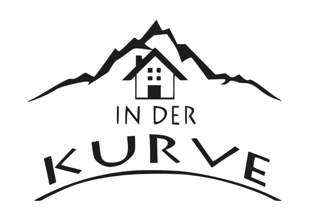 une maison arborant le logo de la montagne dans l'établissement Haus in der Kurve, à Kappl