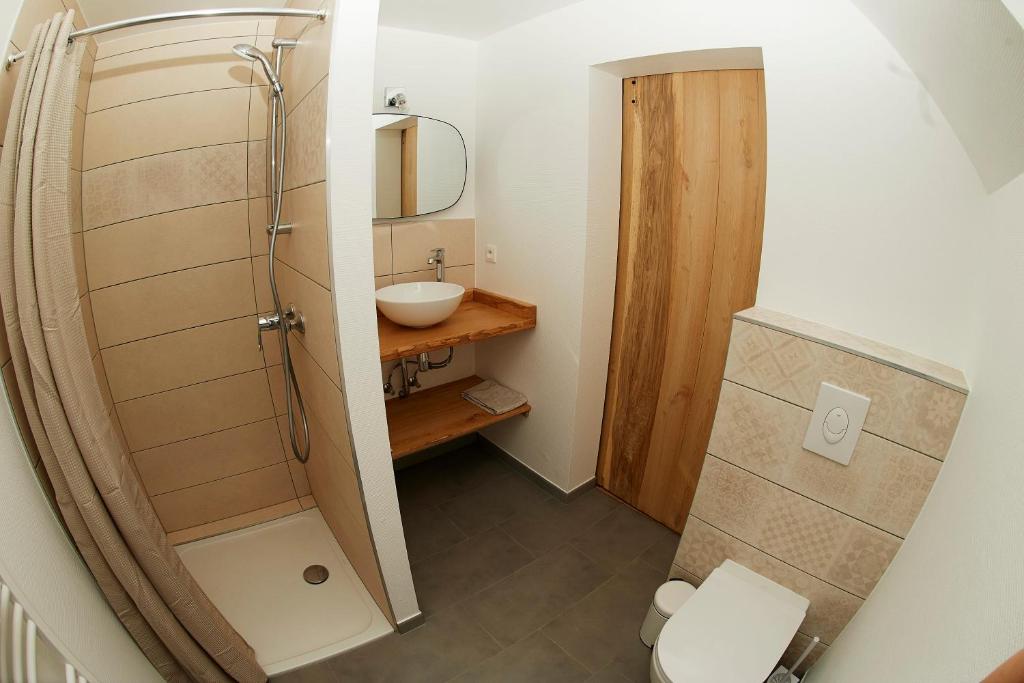 Koupelna v ubytování La Forge