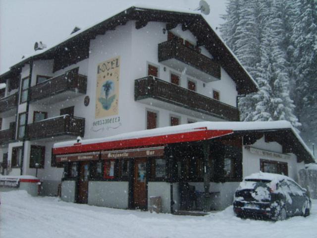Hotel Genzianella v zimě