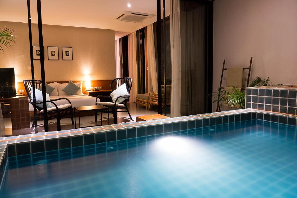 Bazén v ubytování Tri-Shawa Resort nebo v jeho okolí