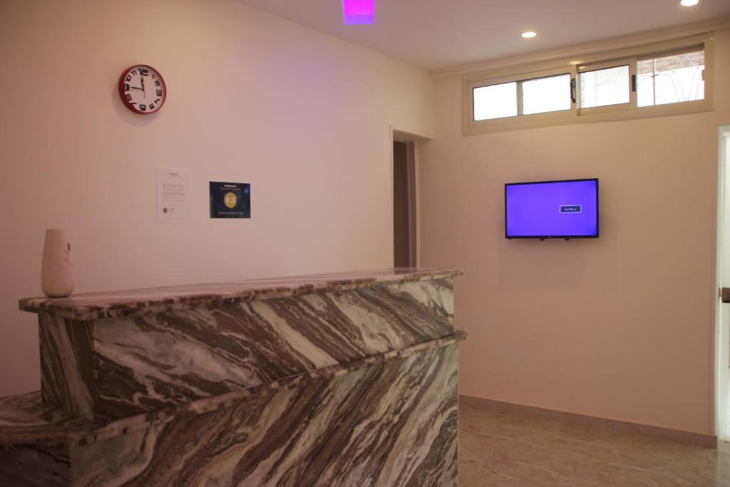 TV a/nebo společenská místnost v ubytování Farida Pyramids Boutique Hotel