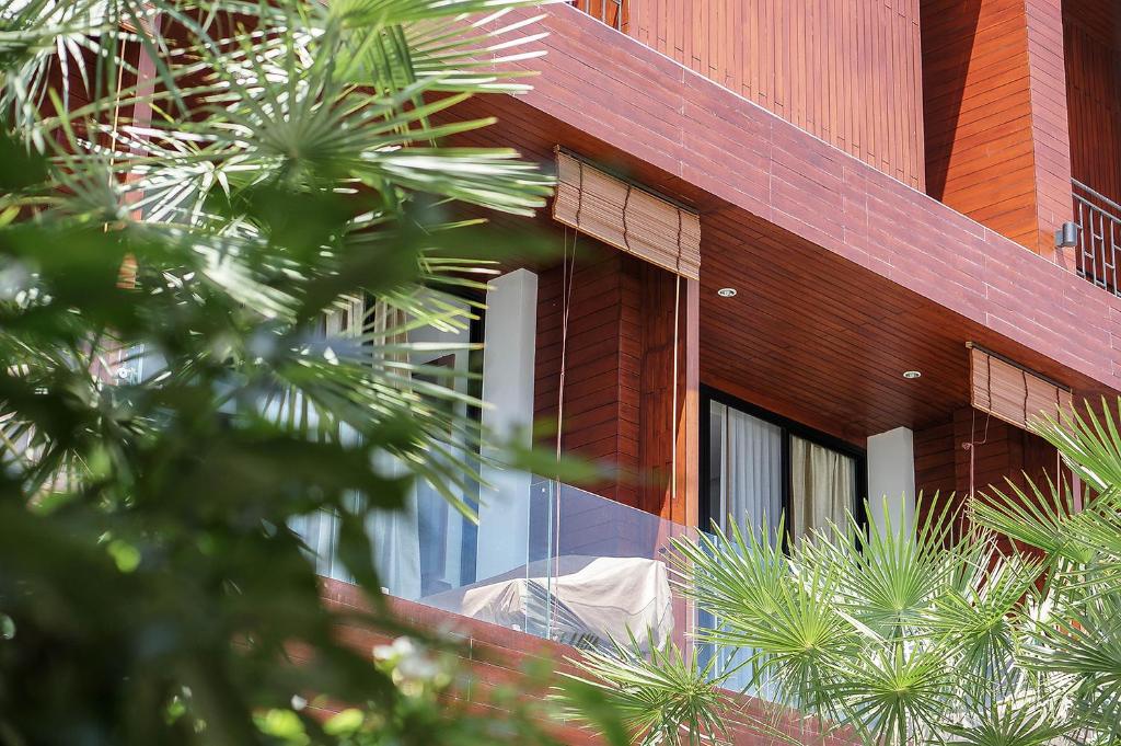 Balkón nebo terasa v ubytování Tri-Shawa Resort