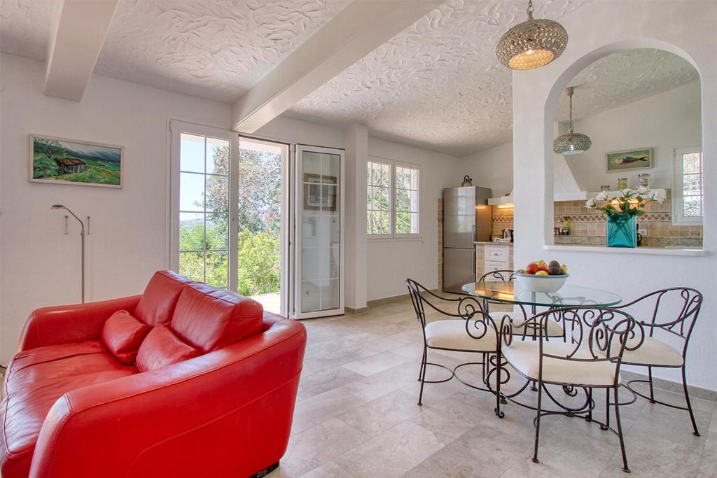 A seating area at Casa Esther