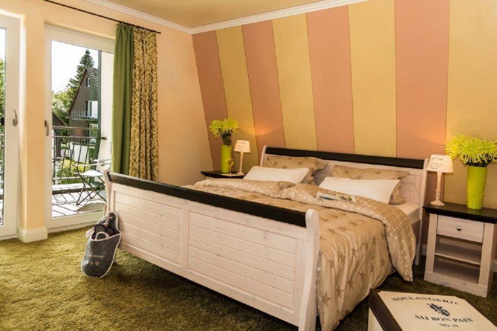 Krevet ili kreveti u jedinici u okviru objekta Villa Winterberg „Panorama Lodge“