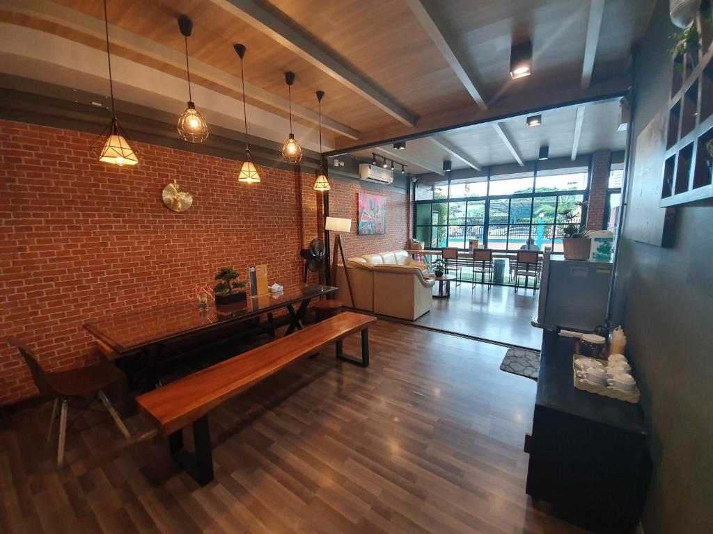 Posezení v ubytování Sleep Airport Chiang Mai