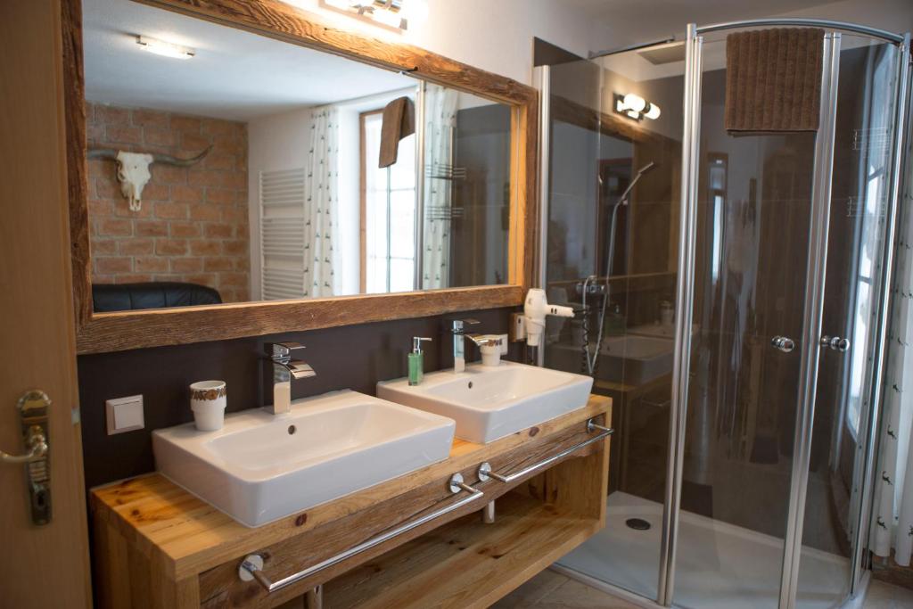 Koupelna v ubytování Ferienhaus Pöttler